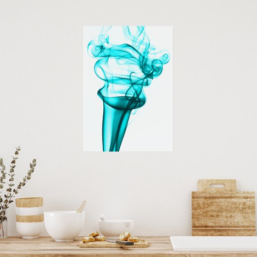 煙の写真 ポスター (キッチン)