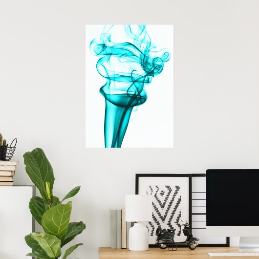 煙の写真 ポスター (ホームオフィス)