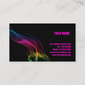 煙の効果の名刺 名刺 (裏面)