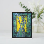 煙の壊れ目の郵便はがき ポストカード (スタンド正面)