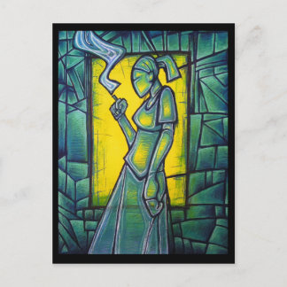 煙の壊れ目の郵便はがき ポストカード