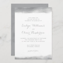 煙の灰色の水彩画のすくいの結婚式