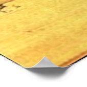 煙の竜が逃れる北斎山富士 ポスター (角)