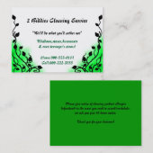 煙の緑 名刺 (正面/裏面)