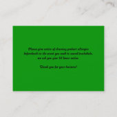 煙の緑 名刺 (裏面)