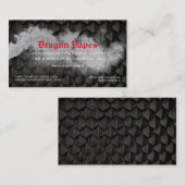 煙の蒸気の煙プルーム黒と白ビジネスC 名刺 (正面/裏面)