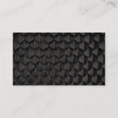 煙の蒸気の煙プルーム黒と白ビジネスC 名刺 (裏面)