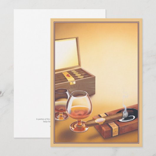 煙の© ノートカード (正面/裏面)