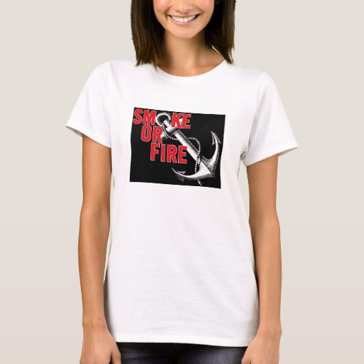 煙または火のベビードール Tシャツ (正面)