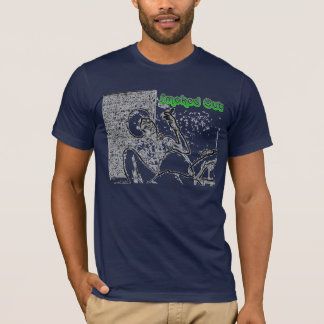 煙らされた海軍ティー Tシャツ