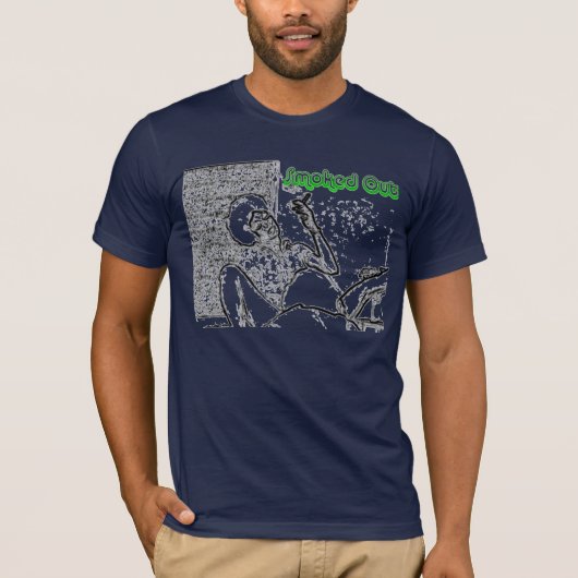 煙らされた海軍ティー Tシャツ (正面)