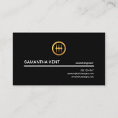 煙る猛烈な金属の波の音響技師 名刺 (裏面)