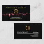 煙る猛烈な金属の波の音響技師 名刺 (正面/裏面)