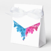 煙をテーマにしたジェンダーが好意ボックスを明らかにする フェイバーボックス (正面サイド)