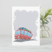 煙を吐く旅行バス 招待状 (スタンド正面)