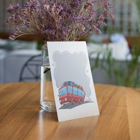 煙を吐く旅行バス 招待状