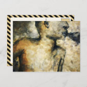 煙を吐く ポストカード (正面/裏面)