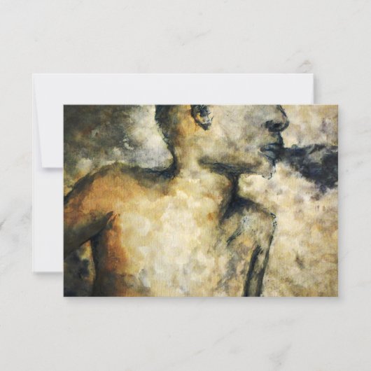 煙を吐く 招待状 (正面)