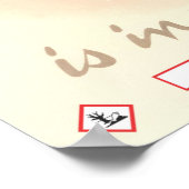 煙を立てない ポスター (角)