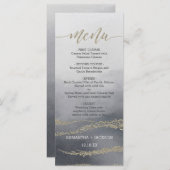 煙エレガントのメニューの水結婚色 メニュー (正面/裏面)