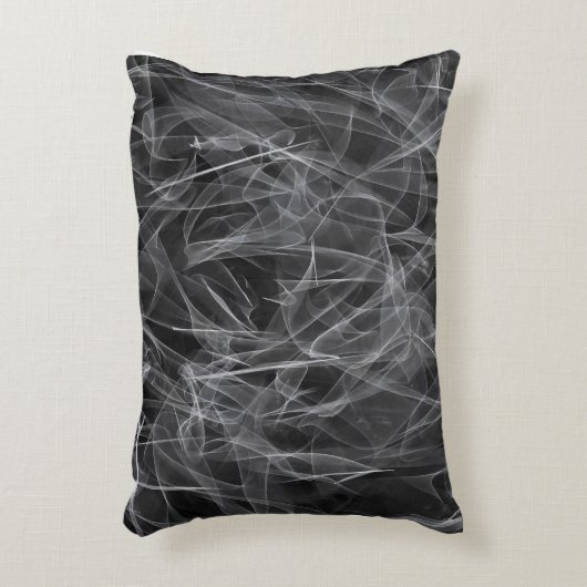 煙エレガント渦巻き – 神秘的な美学 アクセントクッション (正面(垂直))