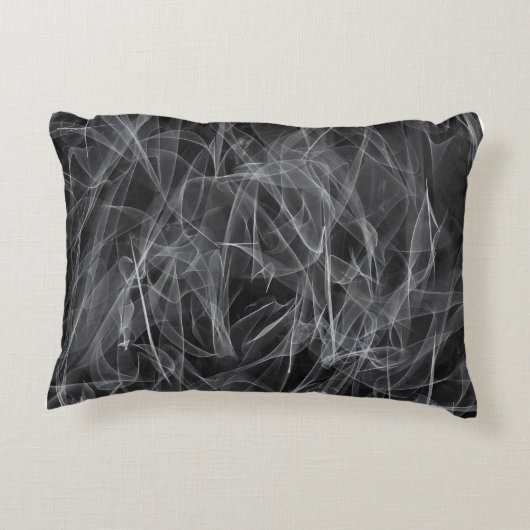 煙エレガント渦巻き – 神秘的な美学 アクセントクッション (裏面)