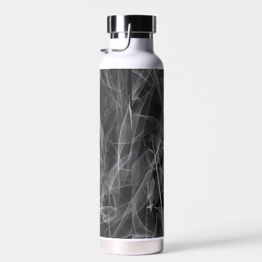 煙エレガント渦巻き – 神秘的な美学 ウォーターボトル (右面)