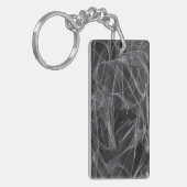 煙エレガント渦巻き – 神秘的な美学 キーホルダー (正面左)