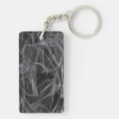 煙エレガント渦巻き – 神秘的な美学 キーホルダー (裏面)