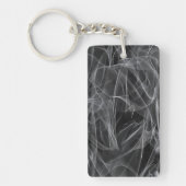 煙エレガント渦巻き – 神秘的な美学 キーホルダー (正面)