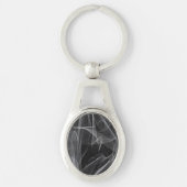 煙エレガント渦巻き – 神秘的な美学 キーホルダー (正面)