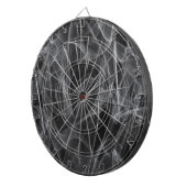 煙エレガント渦巻き – 神秘的な美学 ダーツボード (正面右)