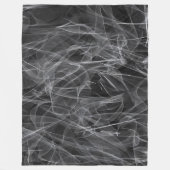 煙エレガント渦巻き – 神秘的な美学 フリースブランケット (正面)