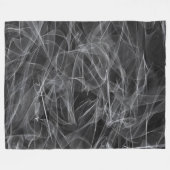 煙エレガント渦巻き – 神秘的な美学 フリースブランケット (正面(横))