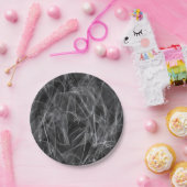 煙エレガント渦巻き – 神秘的な美学 ペーパープレート (パーティー)