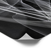 煙エレガント渦巻き – 神秘的な美学 ポスター (角)