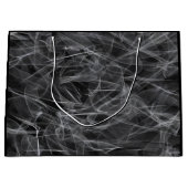 煙エレガント渦巻き – 神秘的な美学 ラージペーパーバッグ (正面)