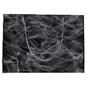 煙エレガント渦巻き – 神秘的な美学 ラージペーパーバッグ (裏面)