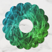 煙エレガント渦巻き – 神秘的な美学 ワイングラスタグ (裏面)