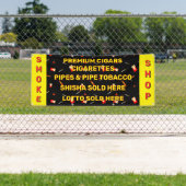 煙カスタマイズ屋たばこタバコたばこ 横断幕 (インサイチュ)