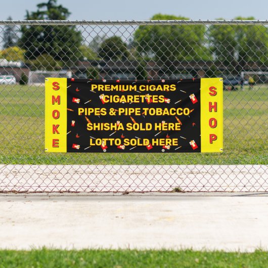 煙カスタマイズ屋たばこタバコたばこ 横断幕 (インサイチュ)