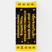 煙カスタマイズ屋たばこタバコたばこ 横断幕 (縦)