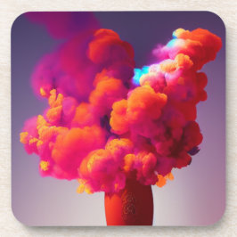 煙カラフル コースター