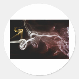 煙カラフル ラウンドシール