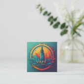 煙カラフルVapeショップ名刺 スクエア名刺 (スタンド正面)