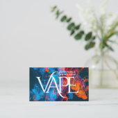 煙カラフルVapeショップ名刺 名刺 (スタンド正面)