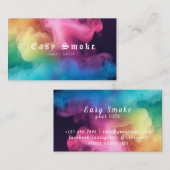 煙カラフルVapeショップ名刺 名刺 (正面/裏面)