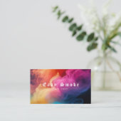 煙カラフルVapeショップ名刺 名刺 (スタンド正面)