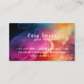 煙カラフルVapeショップ名刺 名刺 (裏面)