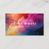 煙カラフルVapeショップ名刺 名刺 (正面)